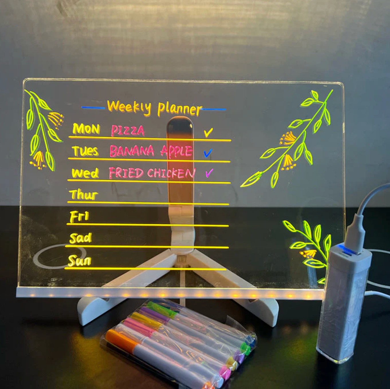 Lysande LED-ritbräda för barn