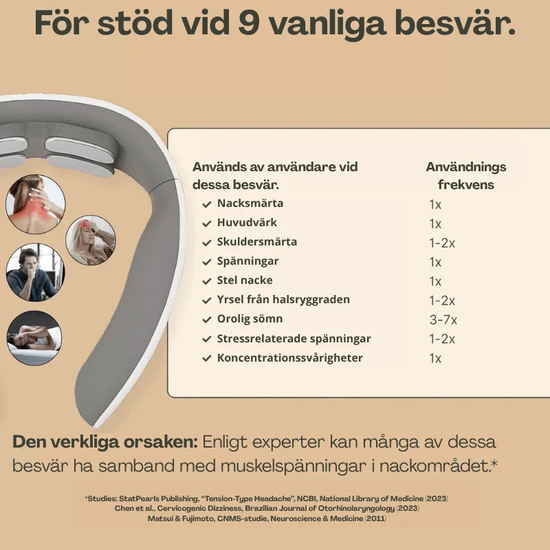 Nexora® slappnar av dina nackmuskler på bara 15 minuter – var och när du vill