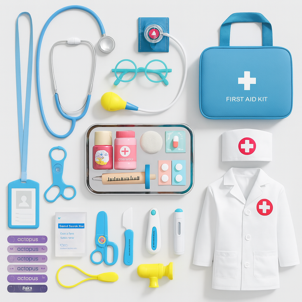 Ett doktorset som får ditt barn att känna sig som en riktig hjälte👩‍⚕️