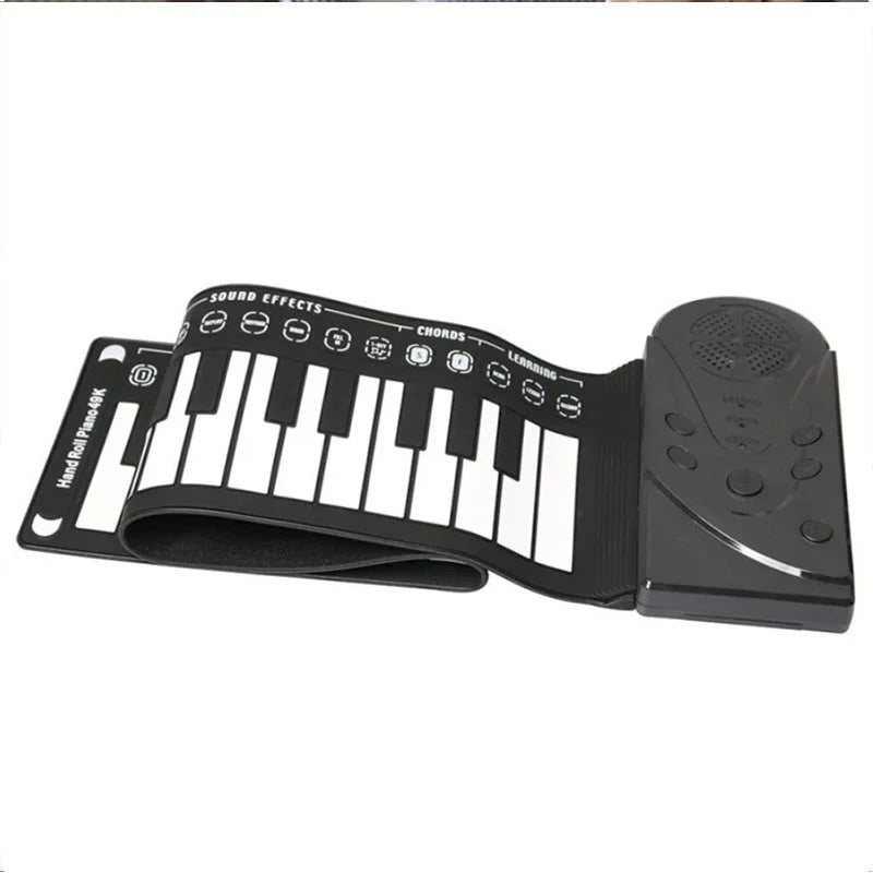 Oppdag ditt musikalske talent med dette lille bærbare pianoet