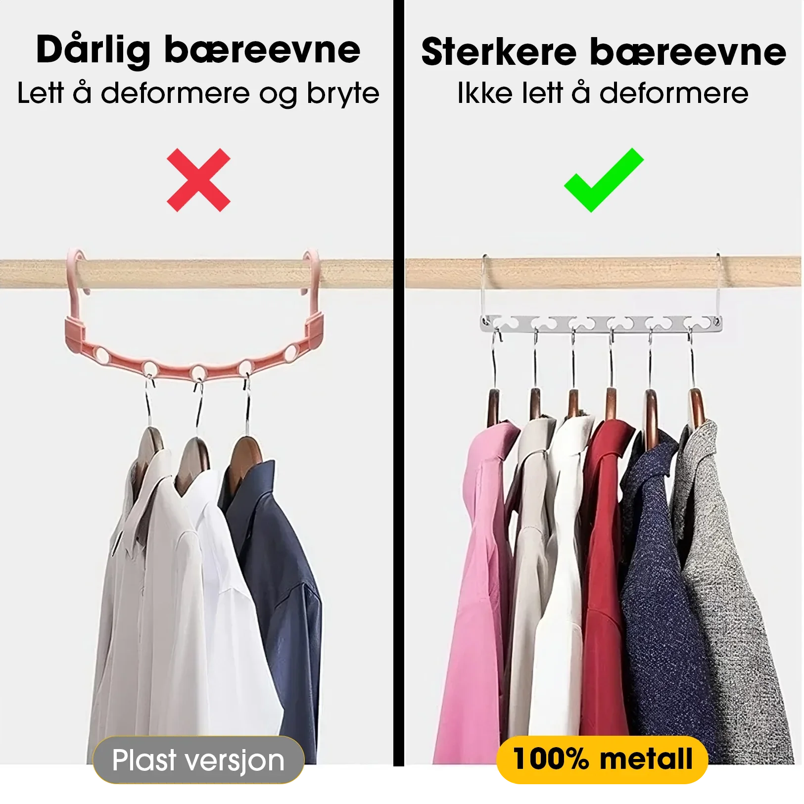 SmartHang™ - Multifunksjonell Kleshenger