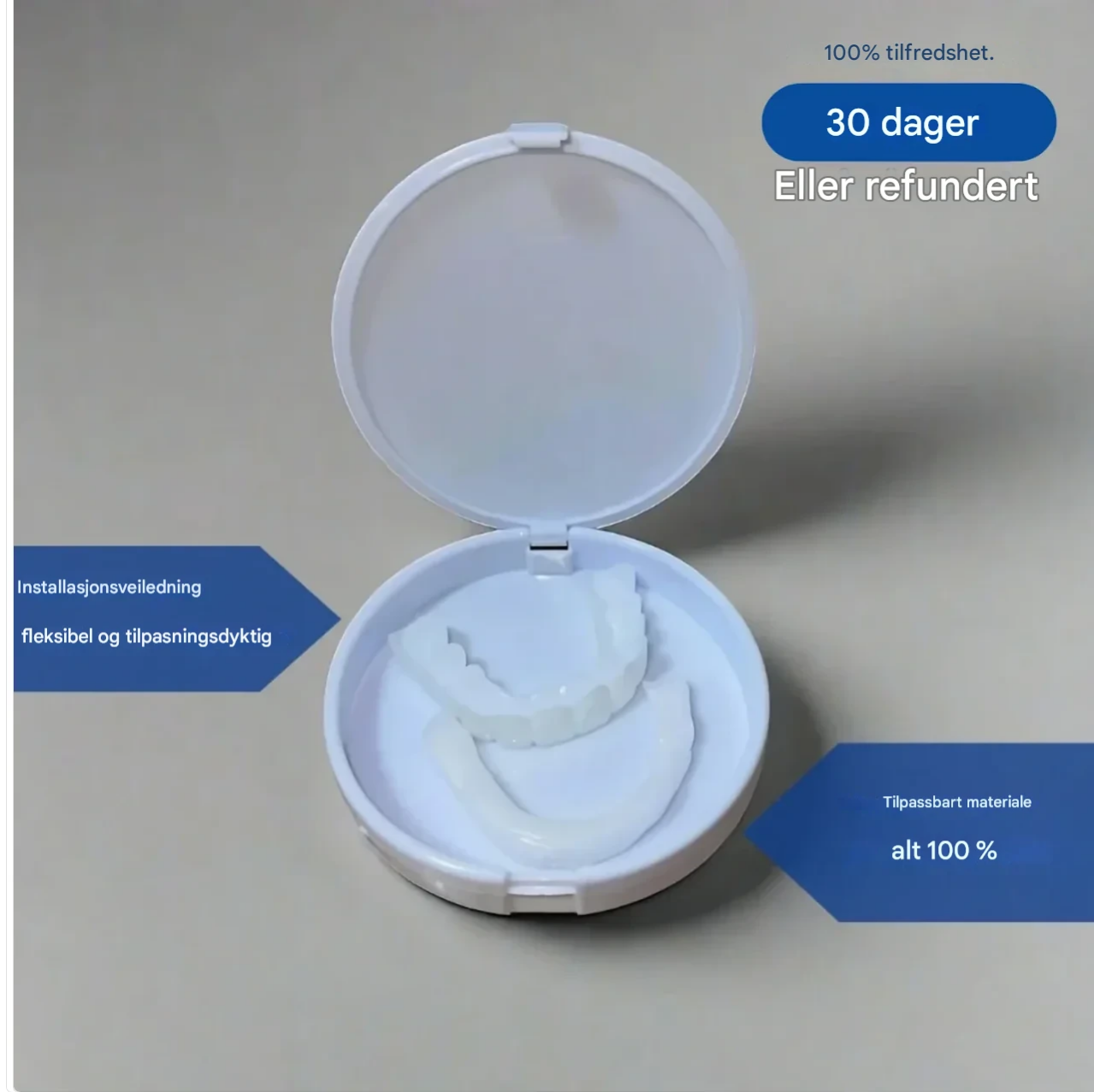 Selvsikkert smil på få minutter - uten tannlegebesøk, uten smerte uten høye kostnader